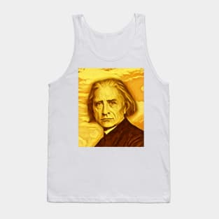 Franz Liszt Golden Portrait | Franz Liszt Artwork 9 Tank Top